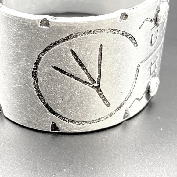 NELSON B. BOONE Aluminum Cuff Bracelet Ranch Cattle Promotional Branding Western - Picture 6 of 13